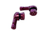 Tire Valves tubeless 90° aluminium CNC YCF red