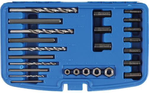 Screw Extractor HSS Set BGS 25 pcs.