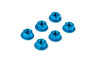 Nuts M6 (x6) blue
