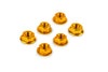 Nuts M6 (x6) gold