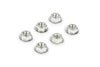 Nuts M6 (x6) silver