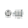 Voltmeter Koso D48 red lighting