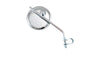 Mirror bar end w/ bracket round chrome adjustable d=8mm
