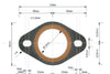 Header Pipe Gasket reinforced flat 33mm / hole spacing 53mm