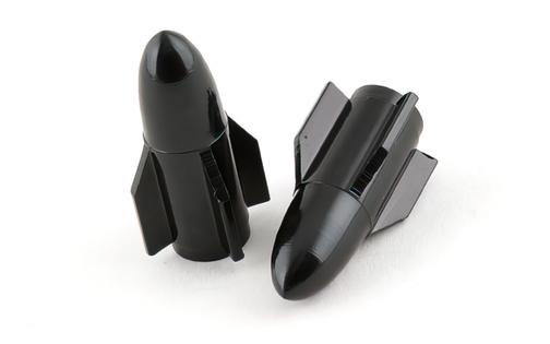 Valve Caps STR8 Rocket black