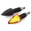 Indicator Set LED Black Line carbon look