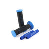 Grips + Brake Lever Foam Sleeves Polini black / blue