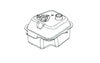 Fuel Tank original Kymco Agility 50cc 4-stroke 12"