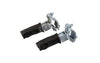 Foot Pegs rear swiveling oval black