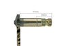 Kickstart shaft GY6, 50cc, 51mm/25mm