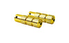 Foot Pegs knurled gold