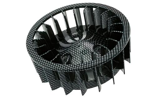 Oversize Cooling Fan STR8 Minarelli horizontal AC carbon look