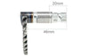 Kickstart Shaft 46mm / 20mm GY6 50cc, 139QMB