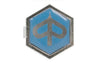 Badge Piaggio chrome