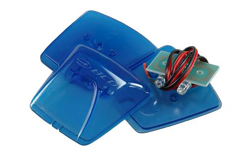 BCD Universal clear tail light blue