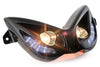 Twin Headlight EVO 2 w/ blue LEDs Yamaha Aerox black