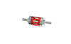 Fuel Filter 6mm chrome/red