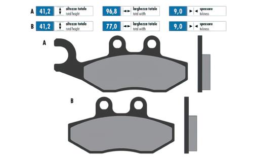 Brake Pads Polini sintered Piaggio / Gilera / Vespa