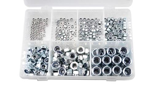 Box 320 Nuts hexagon Nylstop galvanized steel M3 - M12