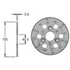 Brake Disc 155mm GY6 / Yamaha BWs / Piaggio Zip