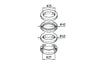 Steering Head Bearings Buzzetti Yamaha Aerox 50 before 2002 / Malaguti F10