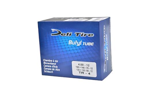 Inner Tube Deli 12'' 4.00 - 120/70X12 - 130/70X12 straight valve