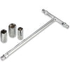 Socket Wrench T-handle 3 sockets