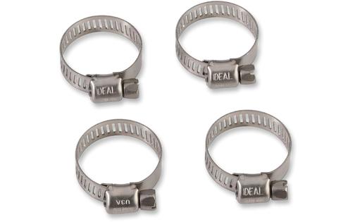 Hose Clamps stainless steel 10-27 mm (x4)
