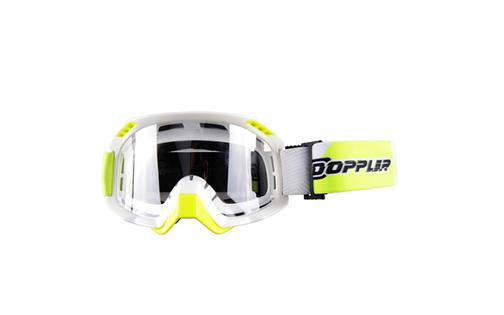 MX Goggles double lens Doppler white / yellow