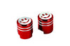 Valve Caps Smiley red