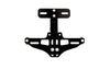 License Plate Holder CNC swivel aluminium black