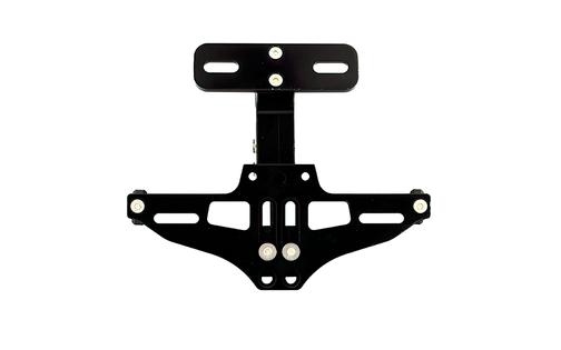 License Plate Holder CNC swivel aluminium black
