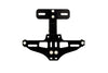 License Plate Holder CNC swivel aluminium black