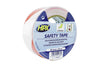 Safety Tape (adhesive) 50mm x 33m white / red