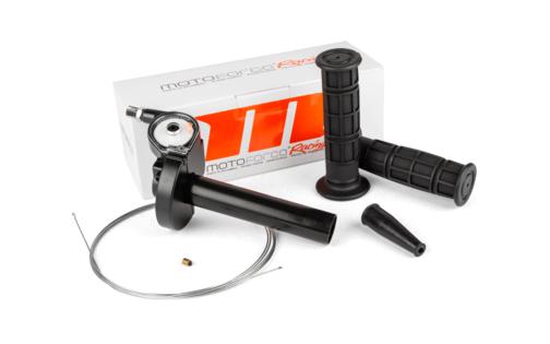 Quick Action Throttle with grips and throttle cable universal black