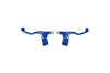 Brake Lever short w/ mount aluminium blue (x2)
