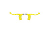 Brake Lever Set short w/ mount yellow (x2)