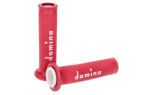 Grips Domino A010 On-Road red / white (open ends)