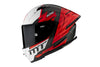 Full Face Helmet MT Helmets KRE+ Carbon Brush A5 red