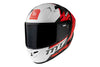 Full Face Helmet MT Helmets KRE+ Carbon Brush A5 red
