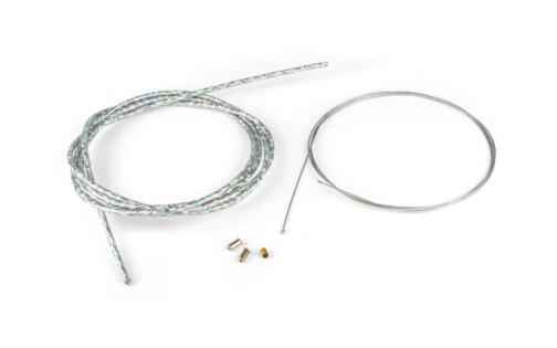 Throttle Cable Kit universal 1.2mm x 2 meters Motoforce Racing Lazer chrome