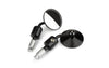 Mirror Bonneville CNC for handlebar end black