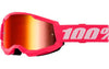 MX Goggles 100% Strata 2 pink red mirror
