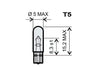 Wedge Base Lamp T5 12V 2.3W