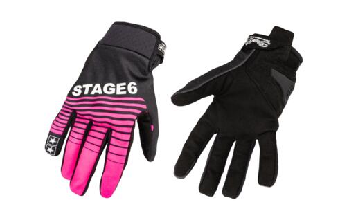 Motorcycle Gloves Stage6 Street Pure Pink / Black