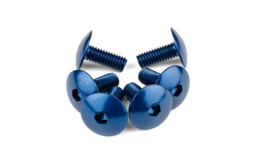 Fairing Screws aluminium M6x15 blue (x6)