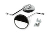 Mirror Set vintage round chrome 103mm