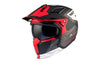 Flip-Up Helmet MT Helmets Streetfighter SV S Totem grey / red