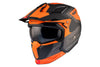 Flip-Up Helmet MT Helmets Streetfighter SV S Totem grey / orange