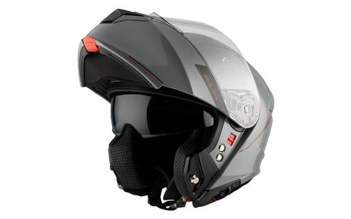 Flip-up Helmet MT Helmets GENESIS glossy grey